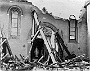 interno chiesa dei Cappuccini (ora San Leopoldo Mandic) in Piazzale Santa Croce a Padova, dopo il bombardamento del 14 maggio 1944